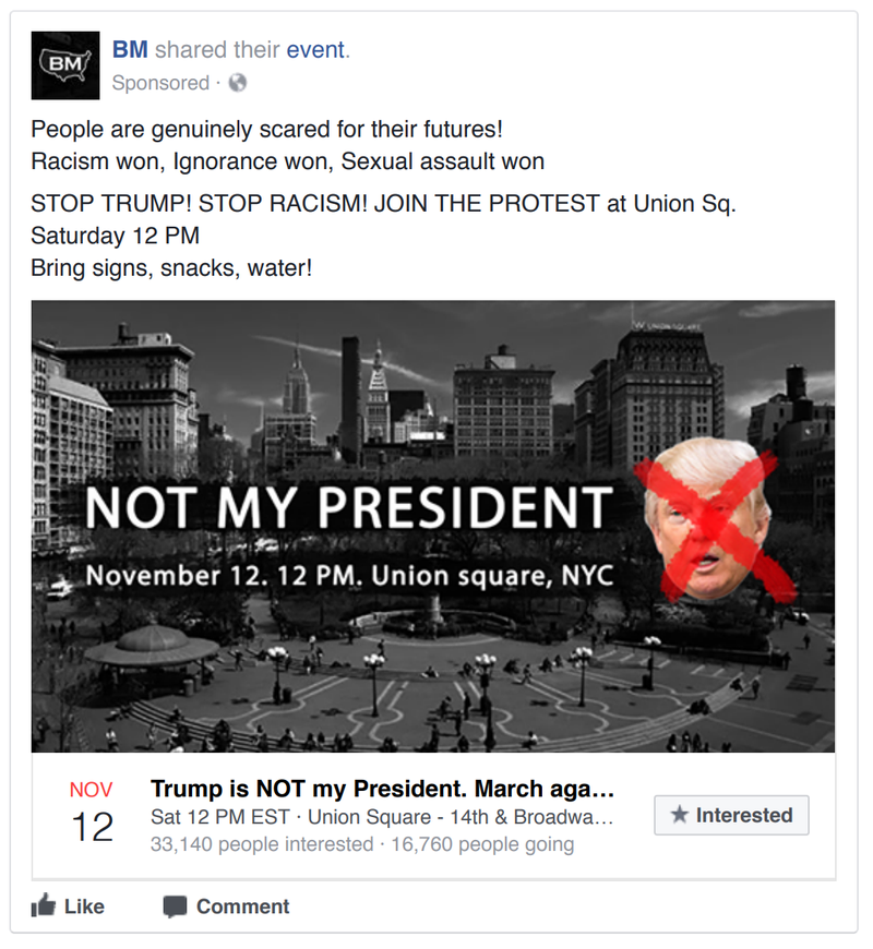Illustration for article titled Here Are 14 Russian Ads That Ran on Facebook During The 2016 Election